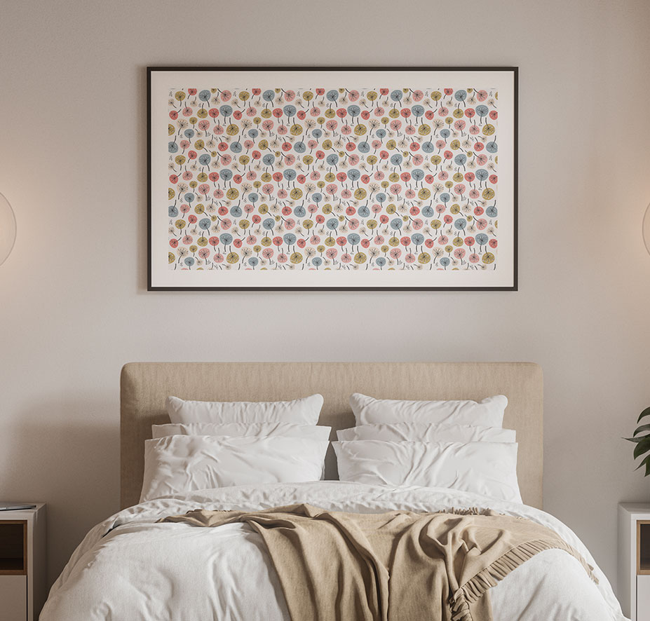 motif toile pissenlit