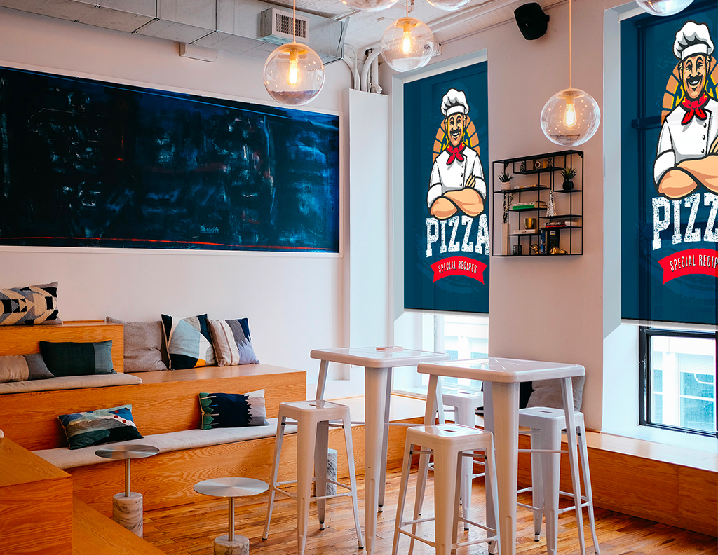 Store enrouleur Pizza