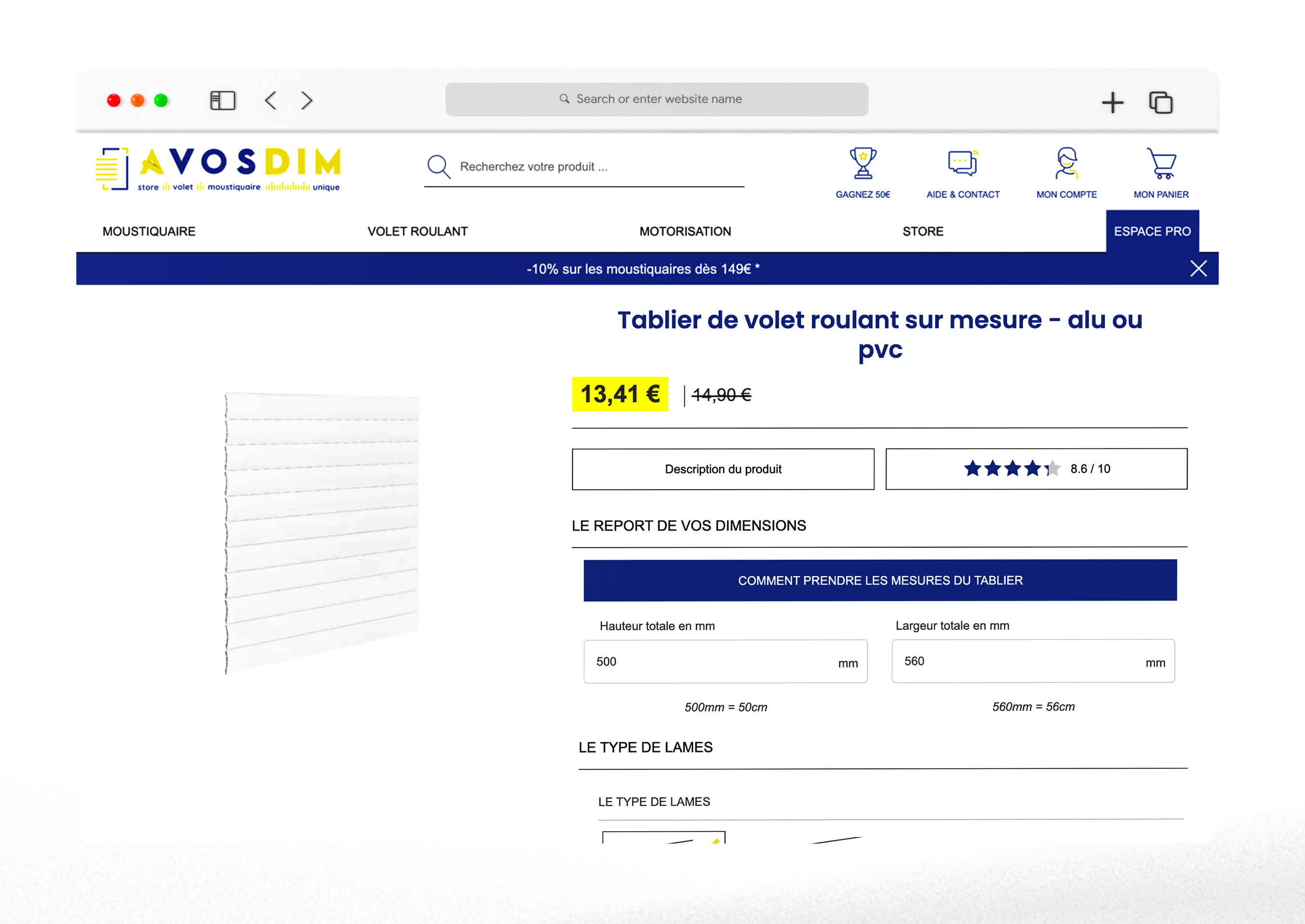 capture ecran site avosdim