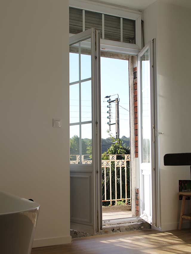 volet en bois interieur