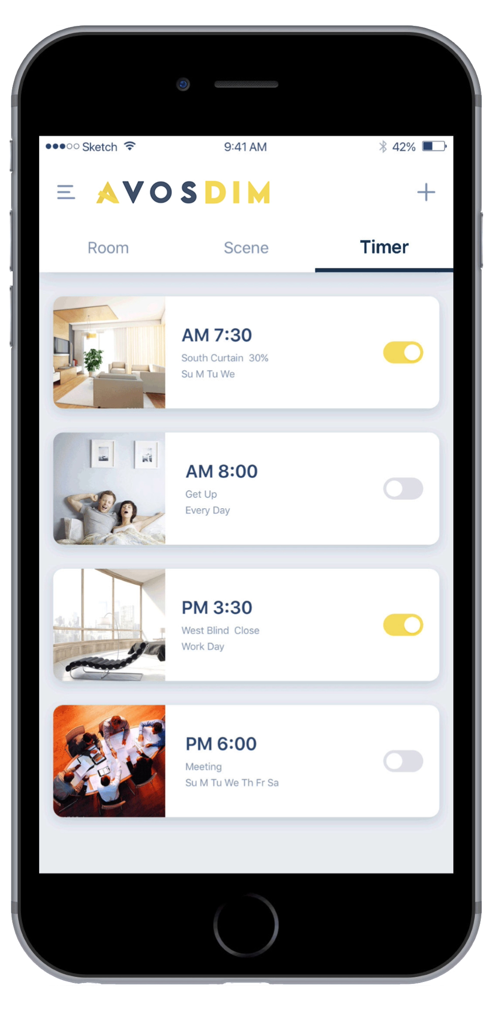 application avosdim box domotique