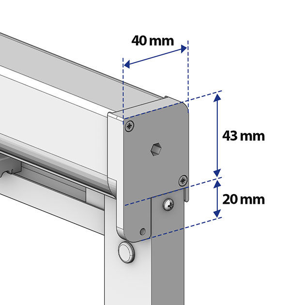 rolhor luxe raam afmetingen cassette