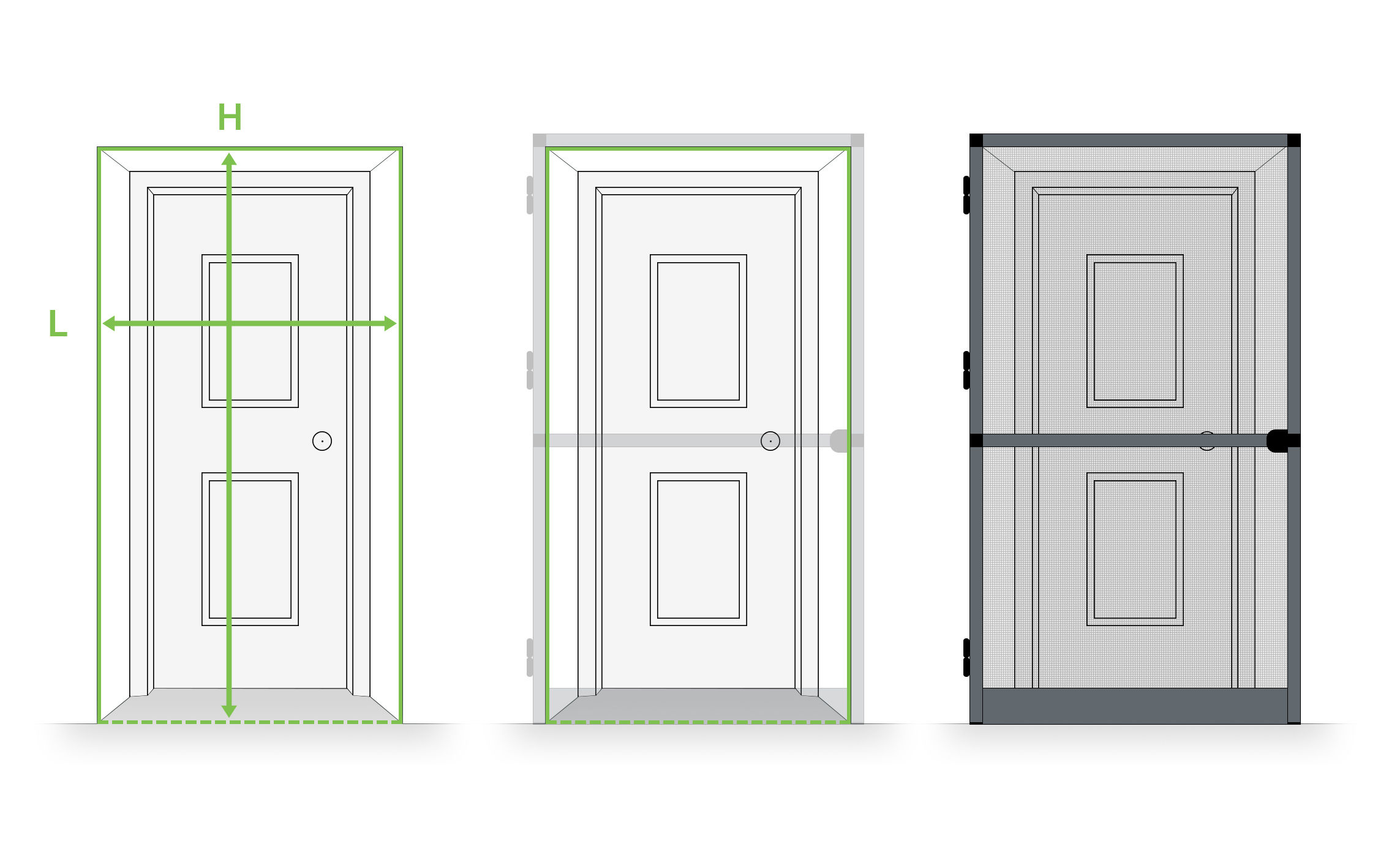 schema moustiquaire de porte