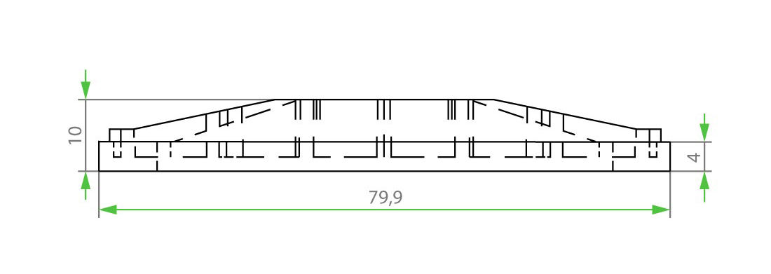 schema mesure patte de maintien sous face