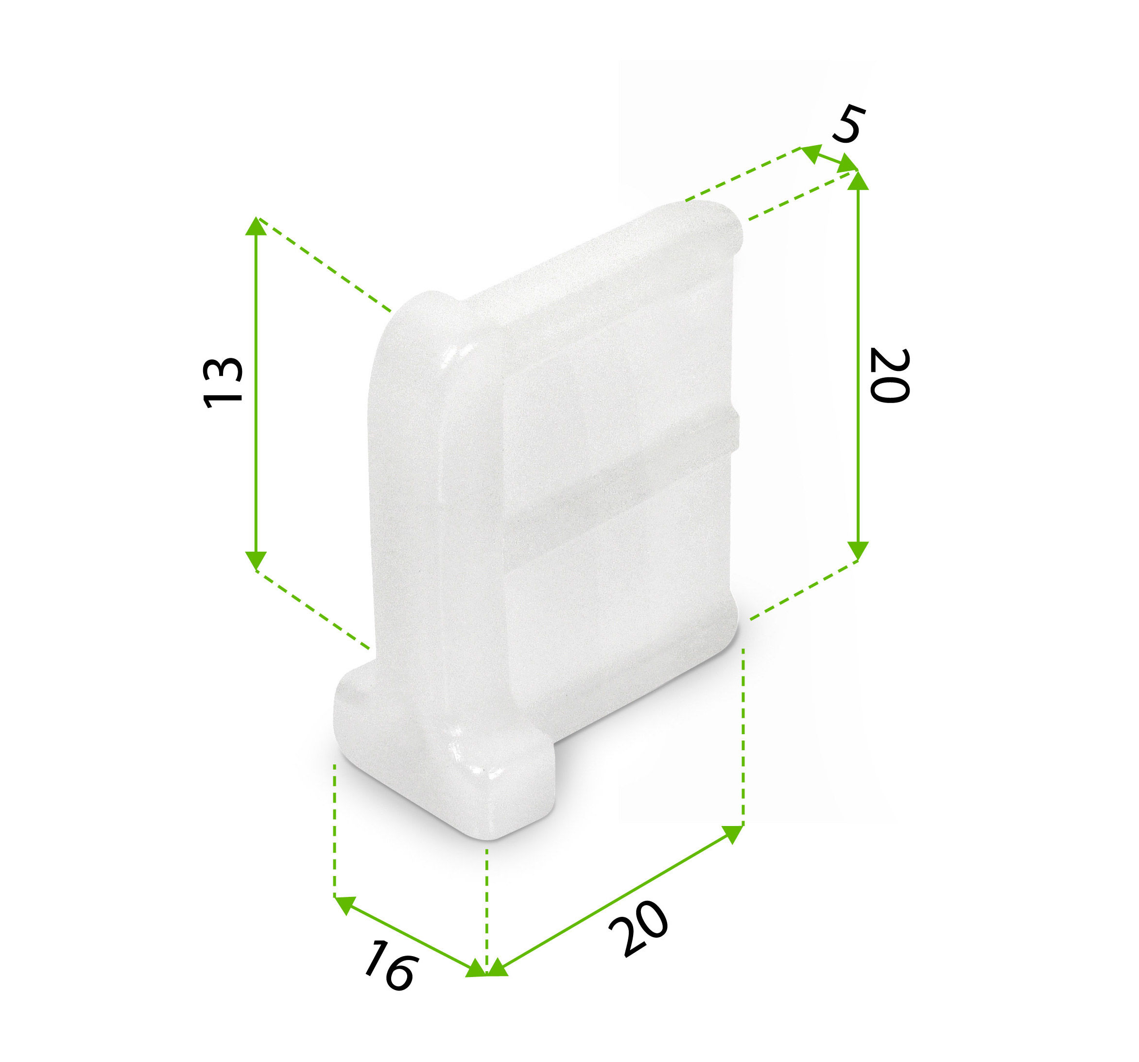 accessoire volet roulant embout butee schema dimension